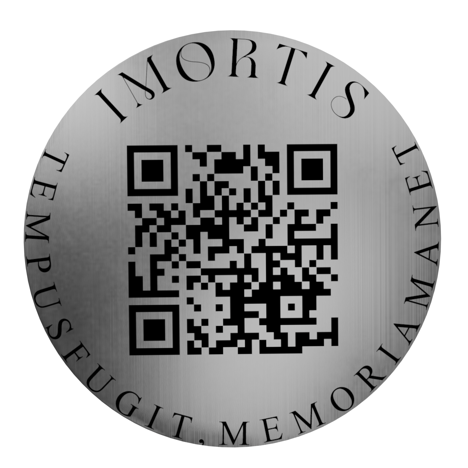 Nerūdijančio Plieno QR Lentelė - QR lentelė memorialams